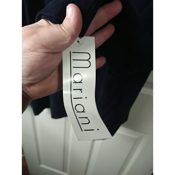 Mariano Dark Blue Three Button Front Long Sleeve Collared Blazer. Size 3X - Picture 4 of 13